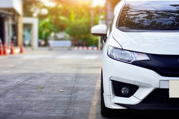 White car.